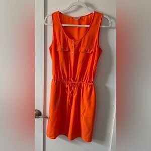 Guess Bright Orange Mini Dress